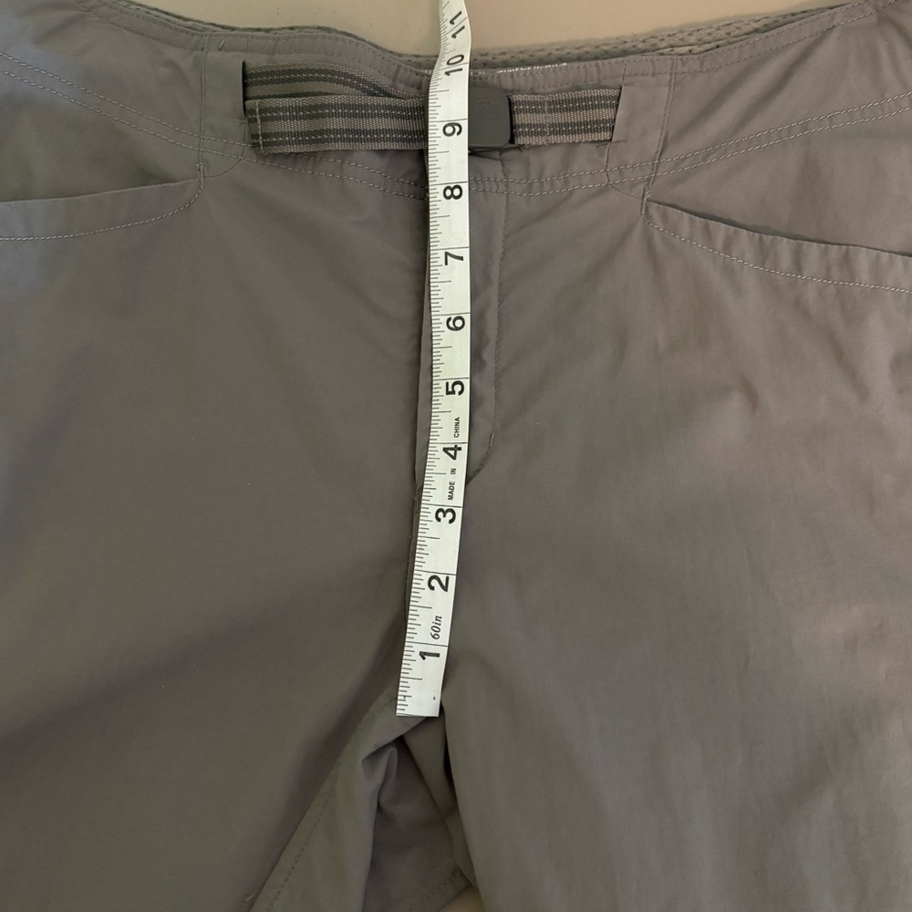 Mountain Hardwear womens Charcoal gray Cargo Pants hiking gorpcore Sz 12 nylon - Picture 11 of 13